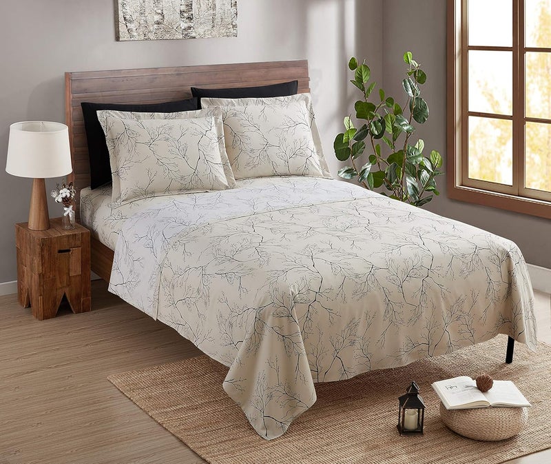 Clara Clark Bed Sheet Set with Extra Set Pillowcases, Premier 1800 Collection, Wrinkle, Fade & Stain Resistant, - Image 1