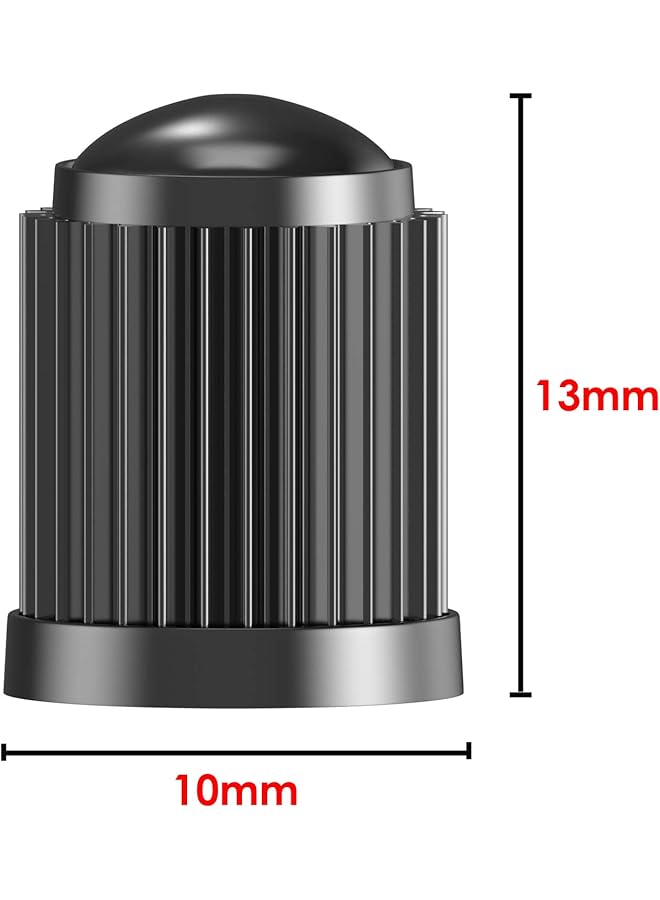 SAMIKIVA (30 Pack) Tire Stem Valve Caps, With O Rubber Ring, Universal Stem Covers For Cars, Suvs, Bike And Bicycle, Trucks, Motorcycles, Airtight Seal Heavy Duty (Black (30 Pack))  - Image 3
