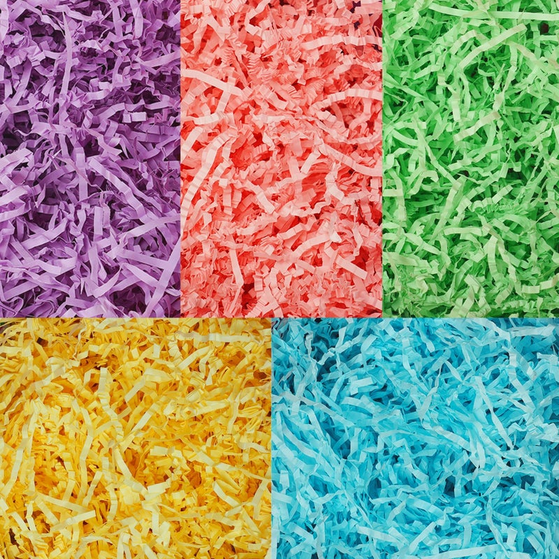Uptotop 5Oz 5 Colors Crinkle Cut Paper Shred Filler For Gift Wrapping Basket Filling  Easter  Valentine 'S Day  Birthday  Christmas  Thanksgiving  Wedding  Mother 'S Day - Image 1