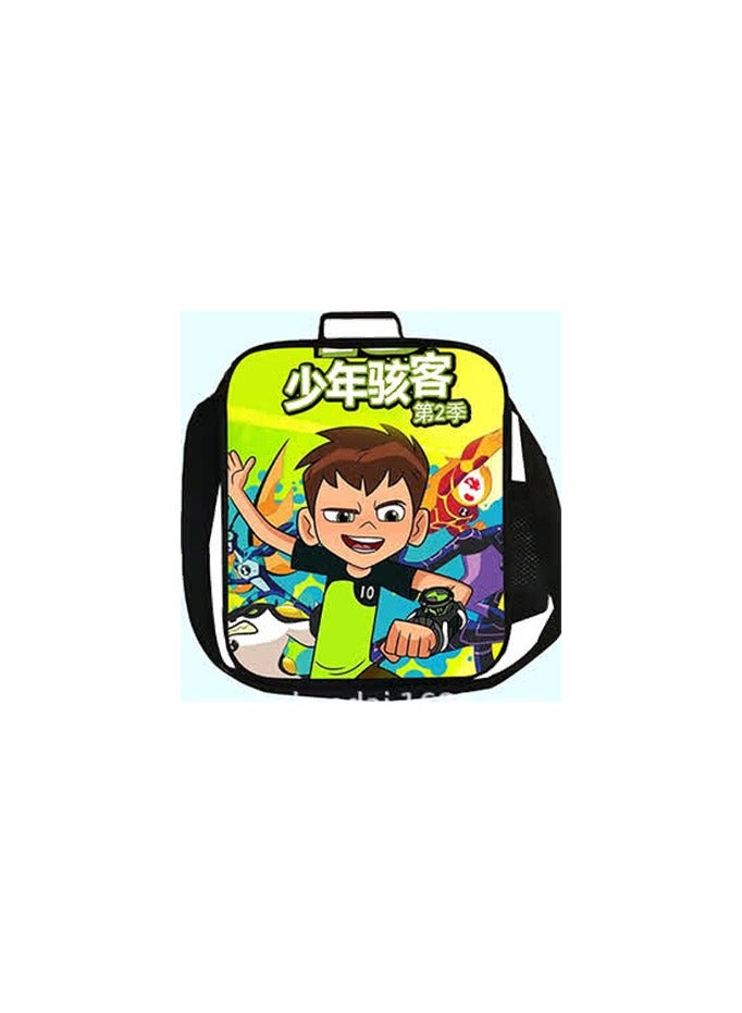 Hot-selling teenager hacke schoolbag ben10 primary and secondary school students backpacks saddle bag pen bag three-piece set new,2-pens bag