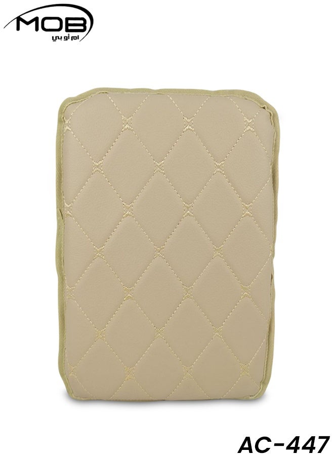 موب وسادة مسند ذراع السيارة MOB AC-447 مصنوعة من جلد البولي يوريثان المقاوم للماء، ووسادة من إسفنج الذاكرة لتوفير الراحة وسهولة التنظيف والحماية المتينة - Image 1