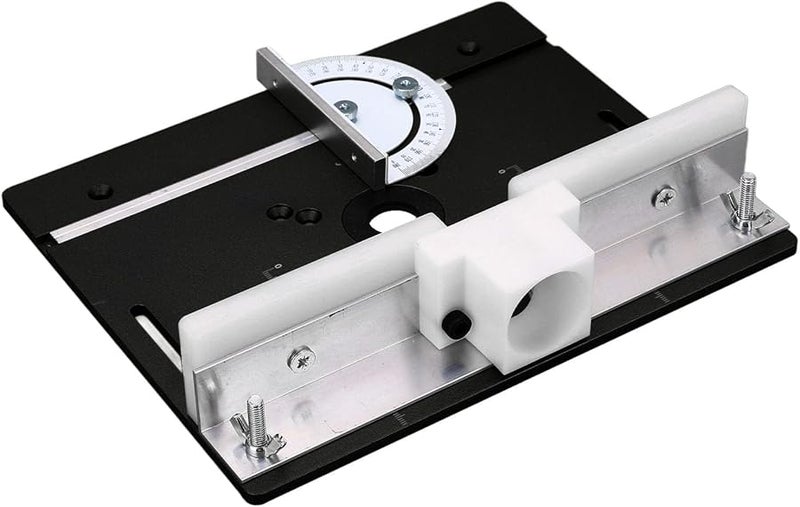 Black Aluminum Router Flip Board Insert Base Plate For Router Table Saw - Image 4