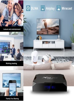 داريو جهاز X96Max Ultra بنظام أندرويد 11 لتشغيل التلفزيون بدقة 4K Ultra HD مع ذاكرة وصول عشوائي 4 جيجابايت وسعة تخزين 32 جيجابايت  - Image 4