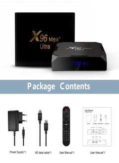 داريو جهاز X96Max Ultra بنظام أندرويد 11 لتشغيل التلفزيون بدقة 4K Ultra HD مع ذاكرة وصول عشوائي 4 جيجابايت وسعة تخزين 32 جيجابايت  - Image 5
