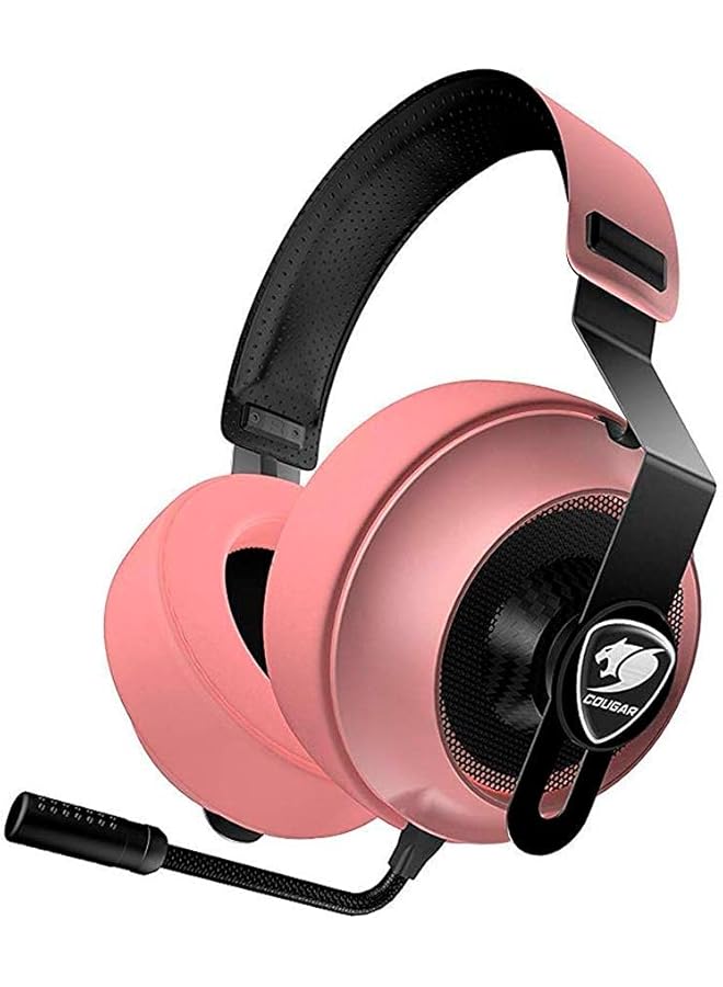 Cougar Gaming Headset Phontum Essential Stereo Driver 40Mm Inseparable Microphone Type 3.5Mm Connector Compatible With Ps5 Xbox & Pc Pink - Image 5
