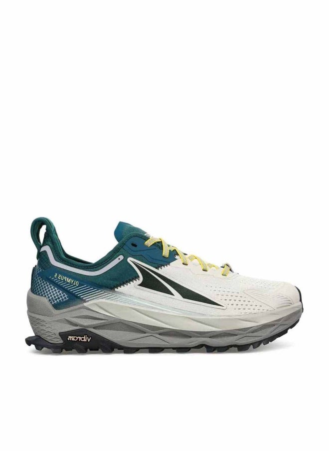 ALTRA Men's Olympus 5 Trail Running Shoe, Brown, Gray/Teal, 10 - Image 1