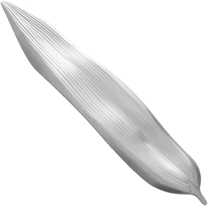 NUOBESTY Stainless Steel Chopstick Stand - Unique Leaf Shaped Cutlery Rest for Forks Spoons and Chopsticks - Elegant Kitchen Table Decor - Image 1