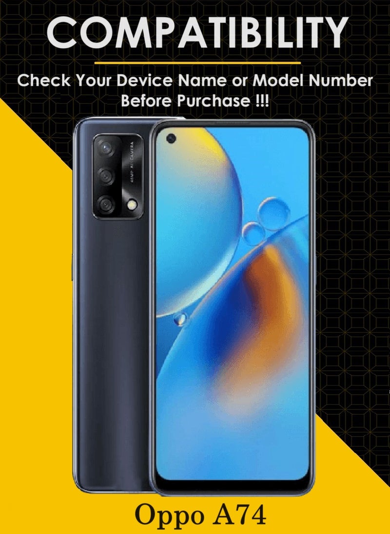 AINA Tempered Glass Screen Protector 5D Designed For Oppo A74 Full Glue Edge to Edge Full Screen Coverage And Bubble Free - Image 3