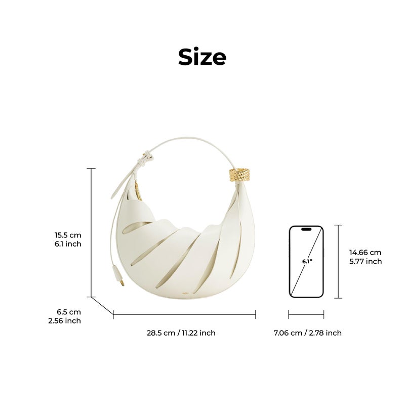 JW PEI Women's Jana Hollow Out Shoulder Bag - White - Image 5