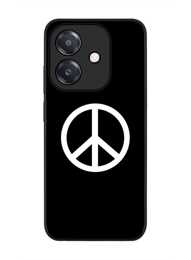 Stylizedd For Oppo A3x 4G / A3 4G Case,Slim fit Camera Protection, Shockproof Thin Phone cover - Peace Sign - Image 1