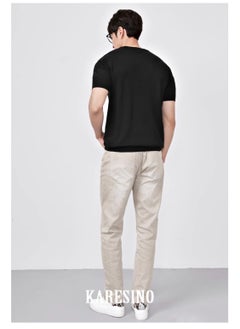 KARESINO Light Luxury Business Casual Short Sleeved Shirt  - Image 5