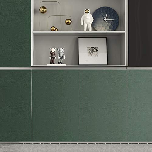 TANONE Contact Paper Peel and Stick 15.8"x 394", Grasscloth Contact Paper Self Adhesive Removable Wallpaper, Fabric Linen Thickened Wallpaper Decorative for Wall Cabinets Drawers Kitchen - Image 5
