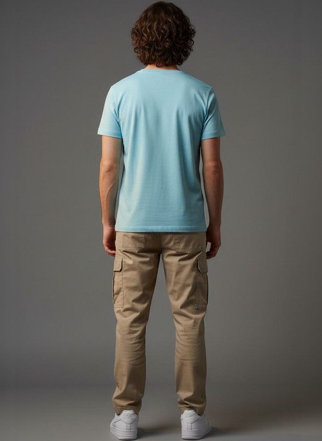 OUTLAWS Men's Pack of 3 Solid V-Neck T-Shirts | Color Lock Technology | No Shrinkage | Soft, Breathable & Comfortable Daily Wear - Image 4