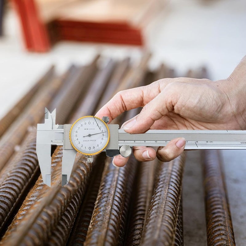 Stainless Steel Vernier Caliper 0 6 Inch 0 02mm Accuracy Depth Thickness Measuring Tool - Image 3