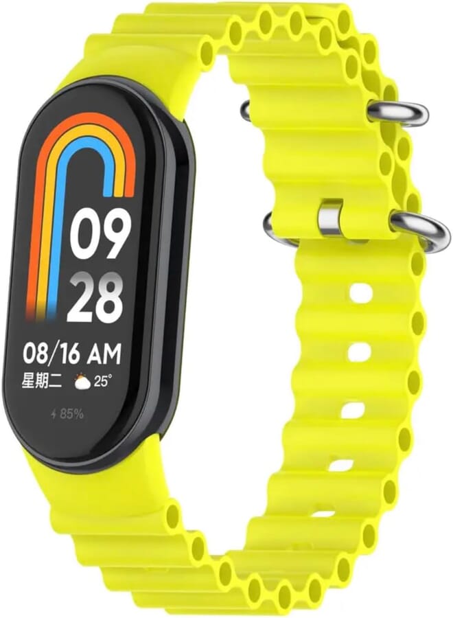 Fekra Strap For Xiaomi Mi Band 8 Smartwatch Bracelet Sport Wrist Replacement Soft Silicone Ocean Strap For Xiaomi Mi band 8 Wristband