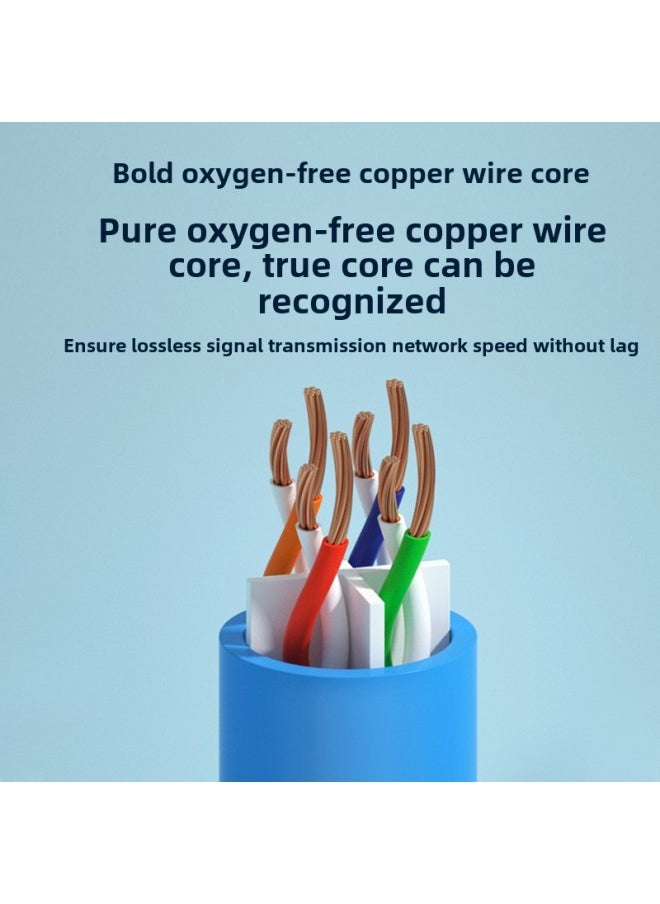 Generic Household Super Five Categories Six Categories Of Unshielded CAT5e/6 Finished Network Jumper Computer Network Cable UTP-Color:Category 5e Jumpers (dark Gray)-Line Length:1.5 M  - Image 5
