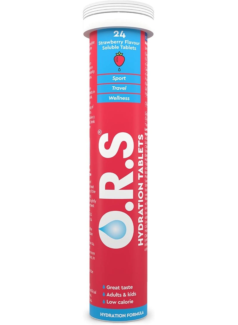 O.R.S ORS Effervescent Tab Strawberry Flavor 24's - Image 1