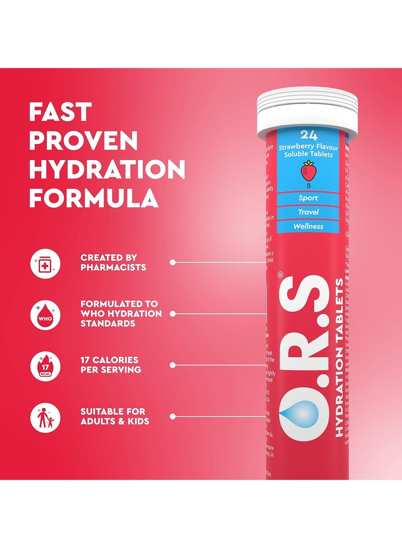 O.R.S ORS Effervescent Tab Strawberry Flavor 24's - Image 2