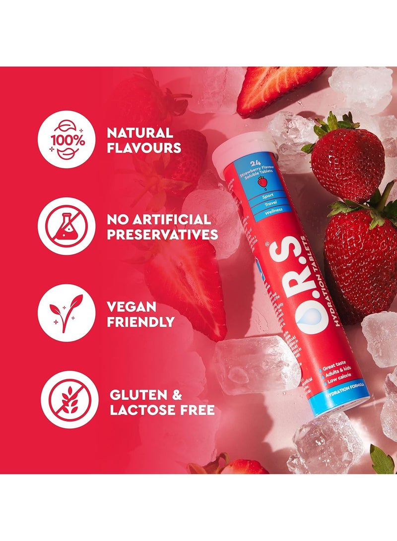 O.R.S ORS Effervescent Tab Strawberry Flavor 24's - Image 3