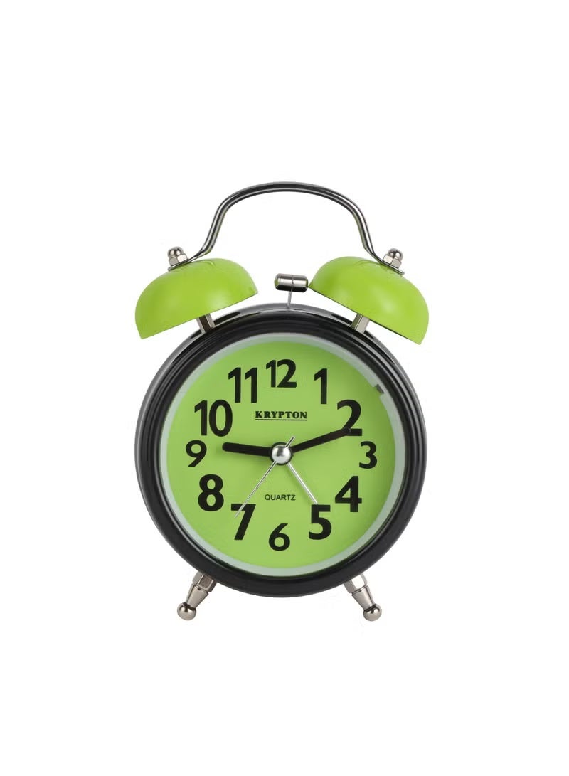 Krypton Alarm Clock- KNWC6586/ Double Bell with Light, Heavy Sleep Wake Up, Super Loud/ Plastic Case, Ideal for Home, Living, Kids Room, etc. | 2 Years Warranty - Image 1