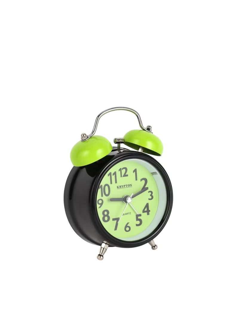 Krypton Alarm Clock- KNWC6586/ Double Bell with Light, Heavy Sleep Wake Up, Super Loud/ Plastic Case, Ideal for Home, Living, Kids Room, etc. | 2 Years Warranty - Image 2