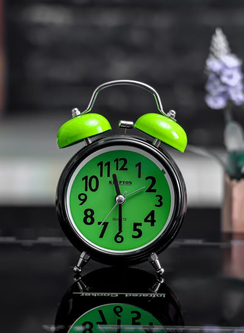 Krypton Alarm Clock- KNWC6586/ Double Bell with Light, Heavy Sleep Wake Up, Super Loud/ Plastic Case, Ideal for Home, Living, Kids Room, etc. | 2 Years Warranty - Image 3