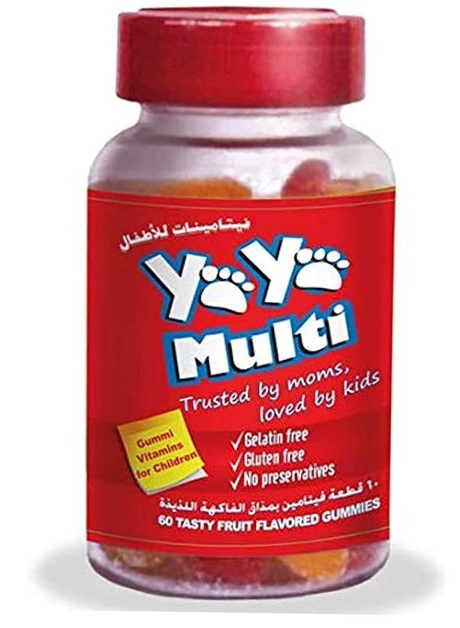 Yaya Multivitamins Fruit Flavored Gummies 60’s