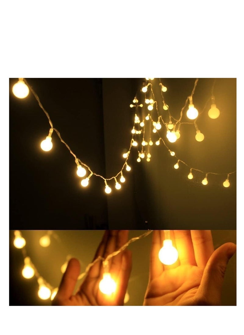 Generic LED Globe String Lights 80 LEDs 10m Long Warm Yellow Indoor Outdoor Christmas Wedding Decoration Lighting  - Image 3