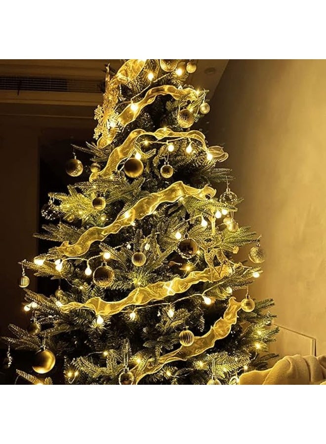 LED Globe String Lights 80 LEDs 10m Long Warm Yellow Indoor Outdoor Christmas Wedding Decoration Lighting - Image 4