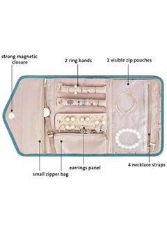 Travel Jewelry Organizer Roll Foldable Lightweight Jewelry Storage Case with Zipper Portable Large Capacity Jewelry Storage Bag - pzsku/Z2731B6C7C2D0C0B30844Z/45/_/1711190170/90990084-8d6d-45b2-bcee-1bd3e14763ea