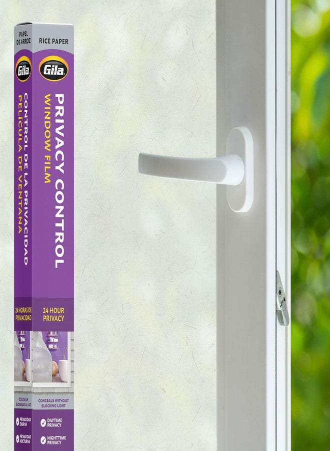 Gila Privacy Control Rice Paper Residential Window Film DIY Static Cling Easy Install 3ft x 6.5ft (36in x 78in) (19.5 sq ft) - Image 1