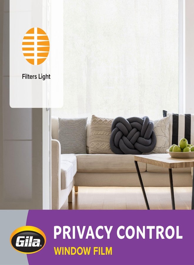 Gila Privacy Control Rice Paper Residential Window Film DIY Static Cling Easy Install 3ft x 6.5ft (36in x 78in) (19.5 sq ft) - Image 4