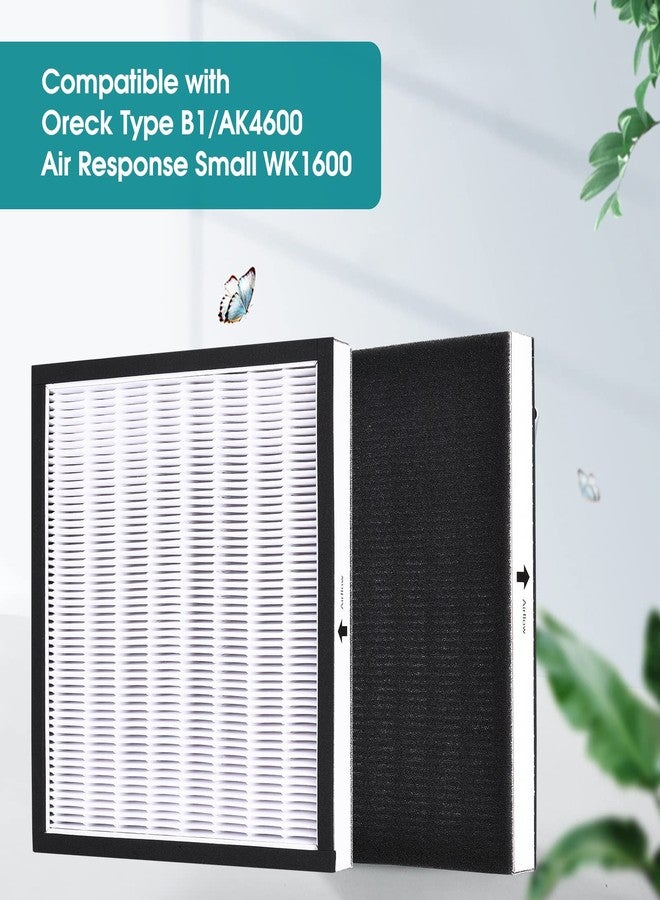 KTWT HEPA Filter Kit - 1 HEPA Filters & 2 Carbon Pre-Filters Replacement for Oreck WK01234QPC Air Purifier Filter, oreck air 94 filter, Airvantage WK10002QPC WK10052QPC - Image 2