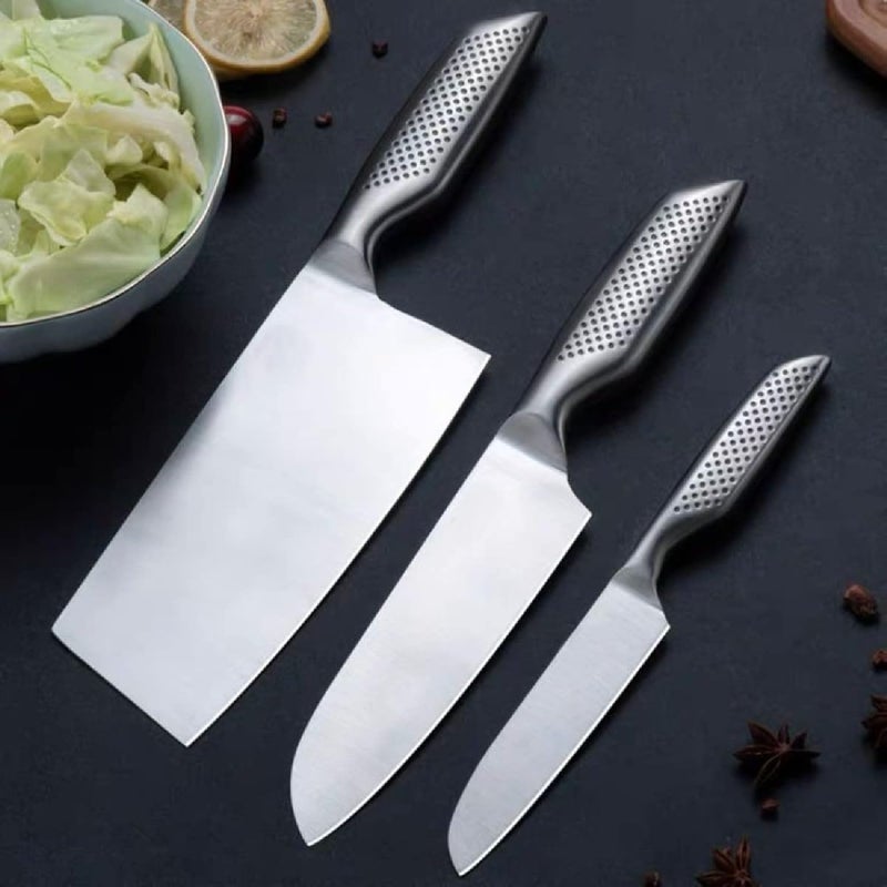 Krivety Stainless Steel Kitchen Knife for ChoppingHigh Ultra Sharp Santoku Knife Non Slip Handle for Home Restaurant Use Vegetables MeatKnife with Sharp Steel Blade KnifeDABC - Image 3