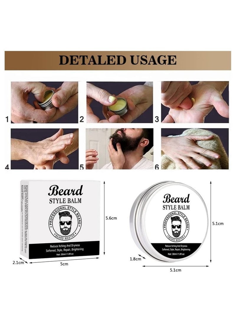 Generic - Beard Straightener with Beard Cream, Upgraded 3 in 1 Hair Straightener Brush Beard Straightening Comb, Smart anti-scalding technology, 360° Rotation Swivel Chord, Dual Heat Settings - Image 1