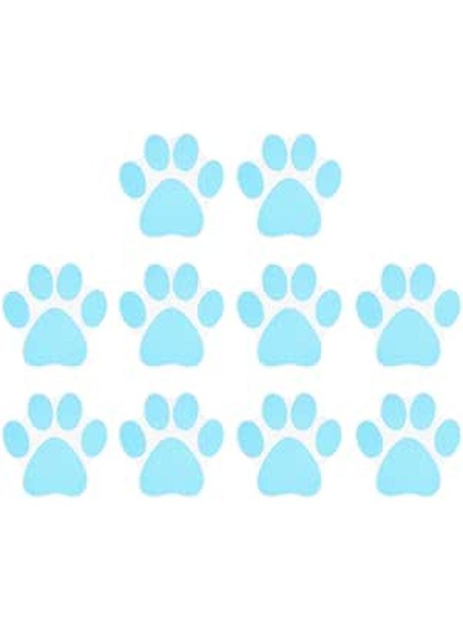 Cartoon Dog Paw Bathroom Stickers 10Pcs Self Adhesive Bathtub Decals Prevent Slip - Image 1