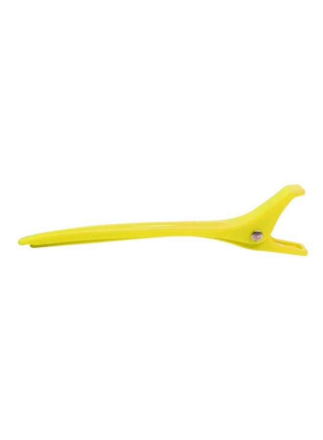 Colortrak Duckbill Clips Tapered Tip Ideal For Sectioning Strong Tension Springs Long Grips For Easy Handling Holds All Lengths Of Hair Pink/Black/Yellow 6 Count - Image 5