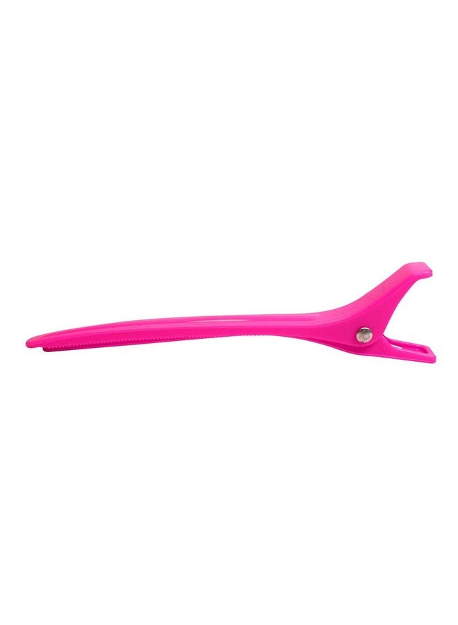 Colortrak Duckbill Clips Tapered Tip Ideal For Sectioning Strong Tension Springs Long Grips For Easy Handling Holds All Lengths Of Hair Pink/Black/Yellow 6 Count - Image 3
