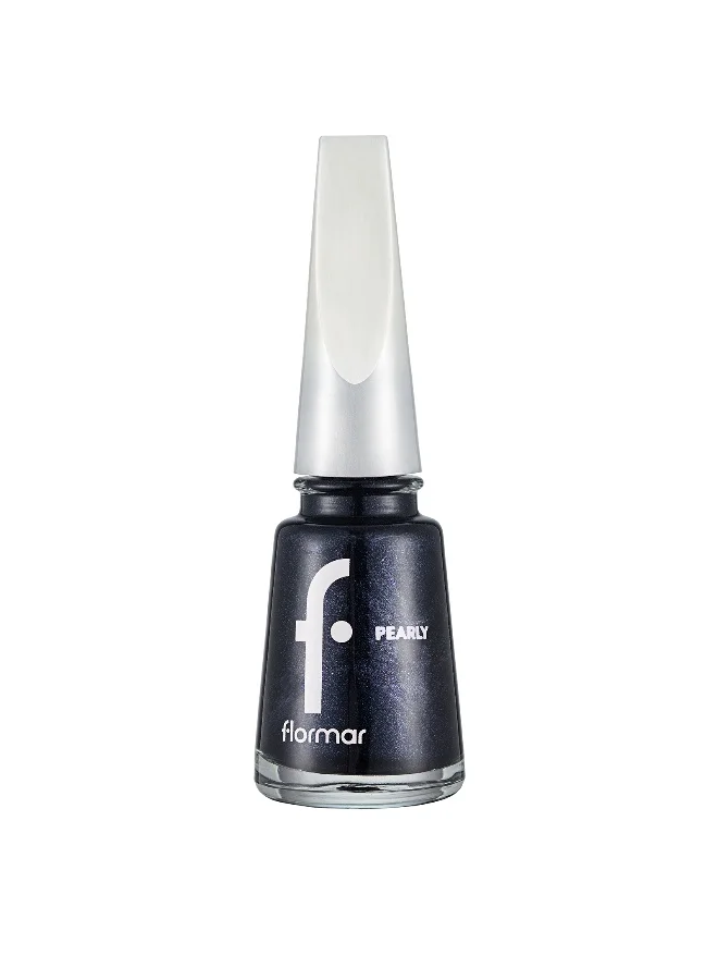 flormar Pearly Nail Enamel - 398 Blue Black New