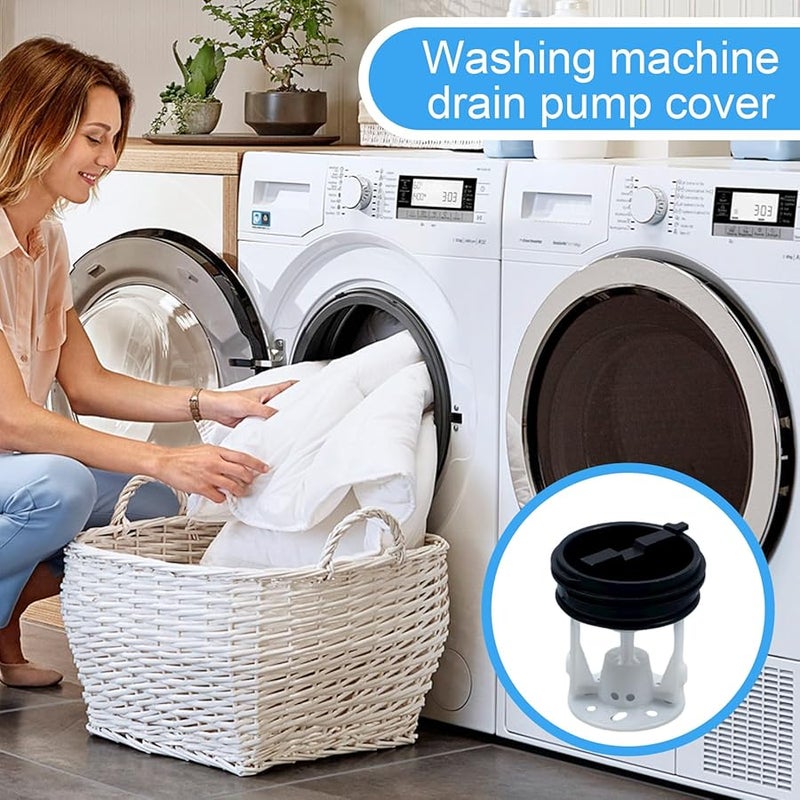 Style 4 Washer Drainage Pump Seal Cover Outlet Plug Fluff Filter Replacement Part - Image 4