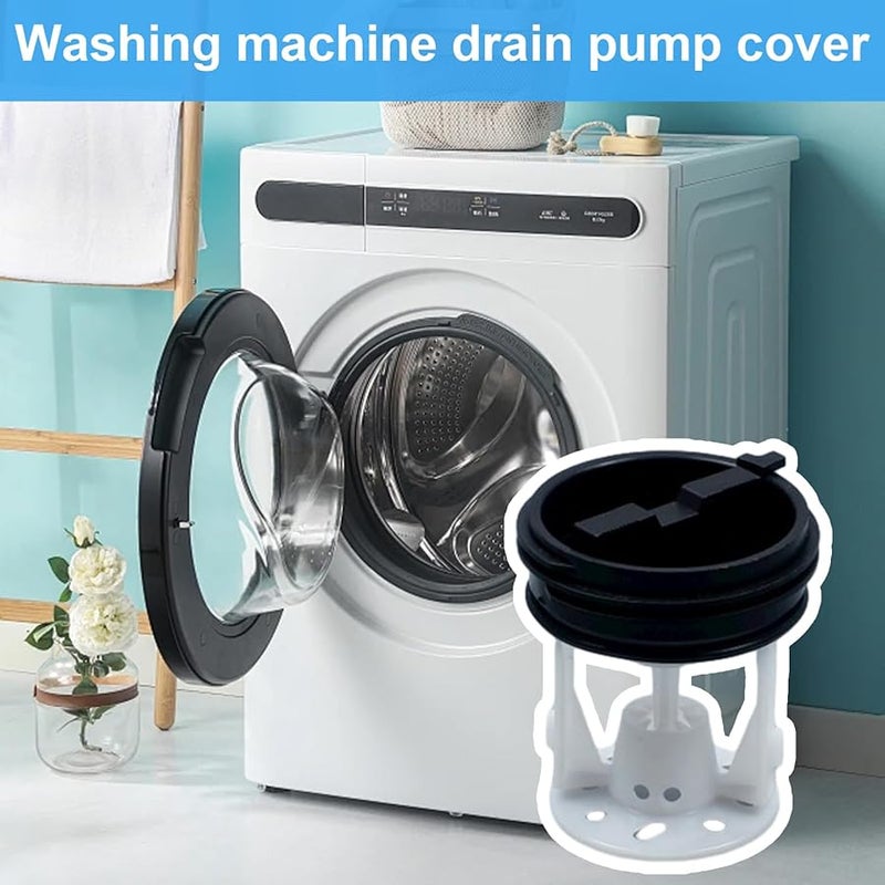 Style 4 Washer Drainage Pump Seal Cover Outlet Plug Fluff Filter Replacement Part - Image 3