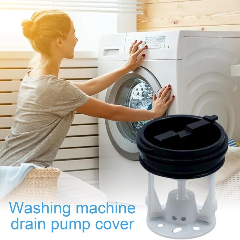 Style 4 Washer Drainage Pump Seal Cover Outlet Plug Fluff Filter Replacement Part - Image 5