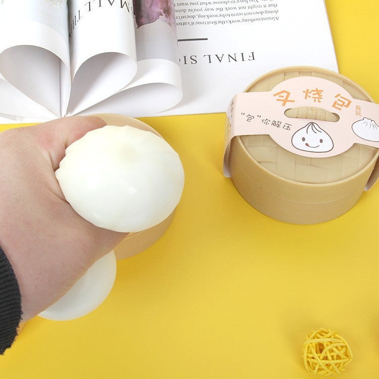 Squishy Baozi Stress Relief Toy - Creative Simulation - Image 2