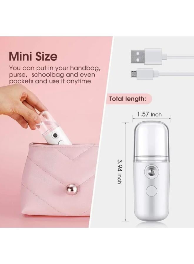 EasyLife USB Rechargeable 30ml Mini Portable Mist Humidifier Beauty Instrument Handy Facial Steamer  - Image 2