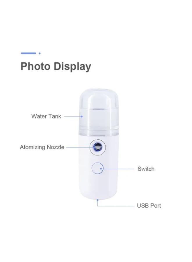 EasyLife USB Rechargeable 30ml Mini Portable Mist Humidifier Beauty Instrument Handy Facial Steamer  - Image 3