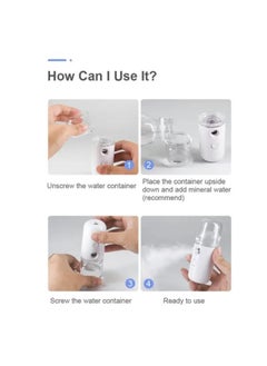 EasyLife USB Rechargeable 30ml Mini Portable Mist Humidifier Beauty Instrument Handy Facial Steamer  - Image 4