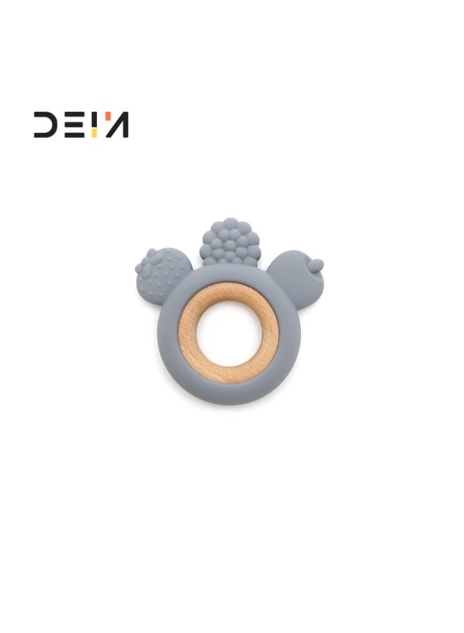 DEIN 3-Piece Premium Baby Teether Set – Food-Grade Silicone & Natural Wood Teething Rings – CE Certified & BPA-Free – Soothing Relief for Infants & Toddlers Up to 18 Months - Image 5