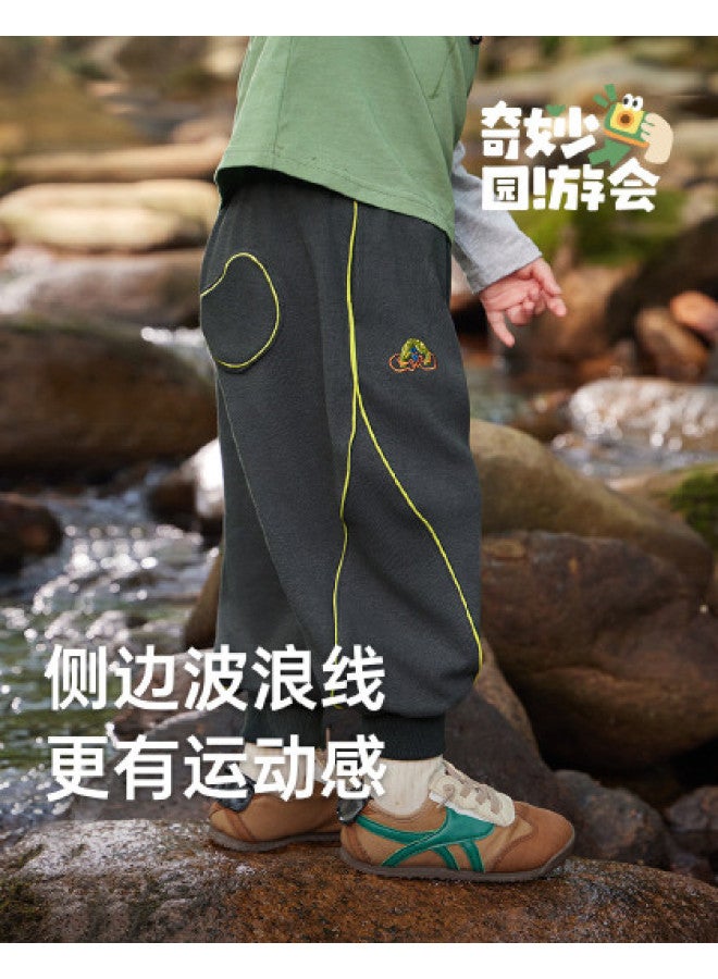 Boys' Sweatpants Spring/autumn Baby Pants Children's Cuffed Pants Casual Sport Pants Long Pants Girls - Image 1