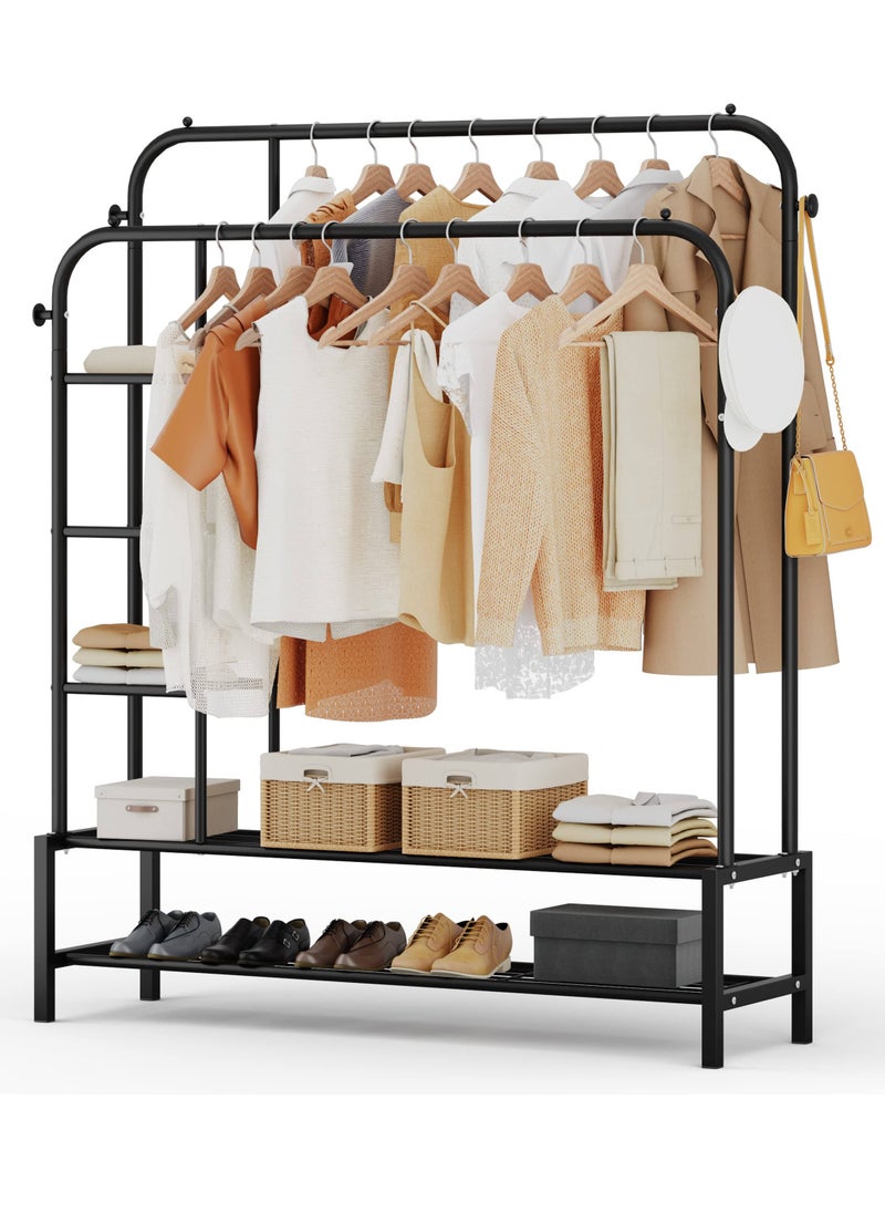 DubaiGallery Heavy Duty Clothes Rail Home Shop Garment Hanging Display Stand Rack On Wheels  - Image 1