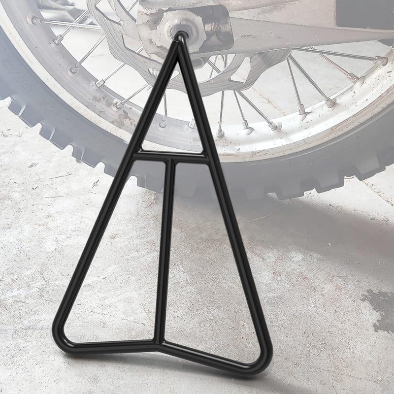 Dirt Bike Triangle Stand Motorcycle Rear Wheel Paddock Stand Tshaped Central Support Solid Steel Structure for 80500cc Supermoto Motocross Enduro Pit Bike